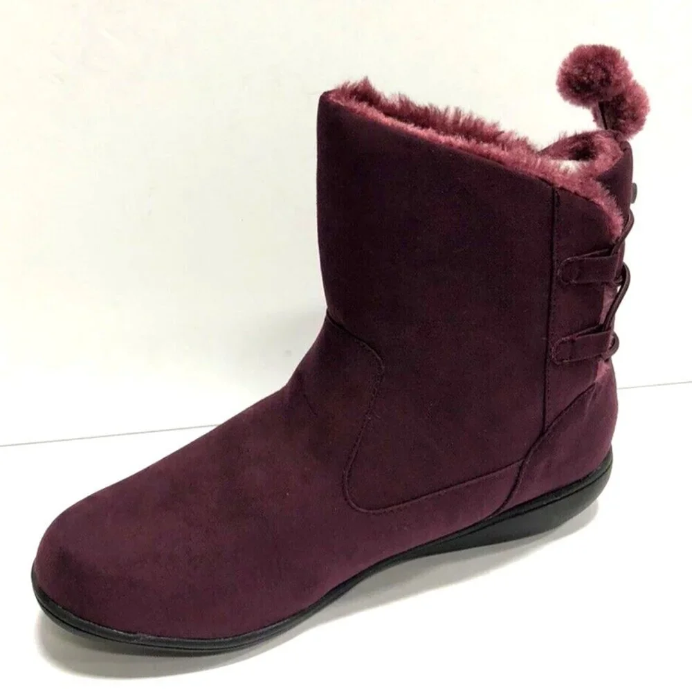 Soft Style Jazzy Womens Boot Bordeaux Size 8M